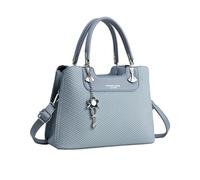 NICOLE & DORIS Borse a Mano Borsa Spalla Piccola Donna Borsa Tracolla Simpatica Borsa Delle Signore Pelle PU Borsa Ragazza Borsetta per Lavoro Shopping Viaggi Azzurro