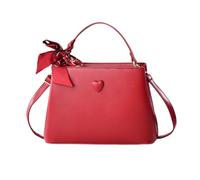 NICOLE & DORIS Borse a Mano Donna Borsetta Tracolla Elegante Borsa Spalla Piccola Pelle PU Borsa da Sera Pochette per Lavoro Shopping Viaggi Rosso