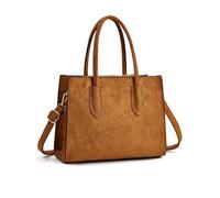 NICOLE & DORIS Borse a Mano Donna Elegante Borsa Scamosciata Borsa Tracolla Multitasche Borse Di Spalla Borsetta Leggero per Lavoro Shopping Viaggi Marrone