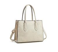 NICOLE & DORIS Borse a Mano Donna Elegante Borsa Scamosciata Borsa Tracolla Multitasche Borse Di Spalla Borsetta Leggero per Lavoro Shopping Viaggi Beige