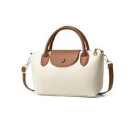 NICOLE & DORIS Borse a Mano Donna Piccole Borsa a Spalla Leggera Borsa Tracolla Colorata di Pelle PU Borse Messenger Ragazza Borsetta Crossbody Beige