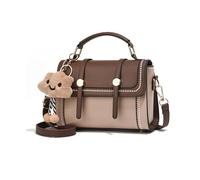 NICOLE & DORIS Borse a Mano Donna Piccole Borsa Donna Tracolla Borsa con Manico Superiore Borse Spalla PU Pelle Borsa Ragazza Carina Crossbody Bag Borse Messenger Caffè Kaki