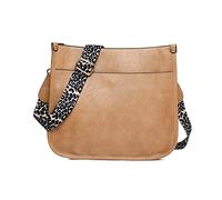 NICOLE & DORIS Borse a Tracolla da Donna Borse a Spalla in Pelle PU Moda Borsa Messenger Borsetta Multi Tasca Borsa Crossbody Borse Satchel con Stampa Leopardo Cachi