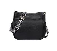 NICOLE & DORIS Borse a Tracolla da Donna Borse a Spalla in Pelle PU Moda Borsa Messenger Borsetta Multi Tasca Borsa Crossbody Borse Satchel con Stampa Leopardo Nero