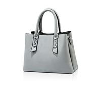 NICOLE & DORIS Borse da Donna a Tracolla Borsetta Medie Moda Borsa a Mano Tote Borse a Spalla Versatile Semplice Borsa in Pelle PU Donna Borse Firmate Grigio