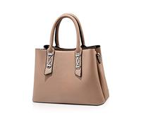 NICOLE & DORIS Borse da Donna a Tracolla Borsetta Medie Moda Borsa a Mano Tote Borse a Spalla Versatile Semplice Borsa in Pelle PU Donna Borse Firmate Cachi