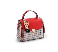 NICOLE & DORIS Borse da donna Borsa a Tracolla Piccola Simpatica Borsa a Spalla Borsetta in PU Pelle Borsa con Cerniera Moda Borsa a Mano Rosso