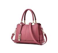 NICOLE & DORIS Borse da donna Borse alla moda da donna Borse a tracolla con manico alto in finta pelle, Rosa, L, Classico,Semplice