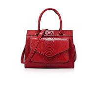 NICOLE & DORIS Borse da Donna in Coccodrillo Borse a Spalla Firmate Borse in PU Pelle Donna Vintage Borse a Tracolla Donna Grandi Rosso