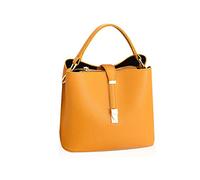 NICOLE & DORIS Borse da Donna Tracolla Borsetta Mano Donna Borse Due Spallacci Tote Progettista Crossbody Spalla Borse Elegante Pelle Giallo
