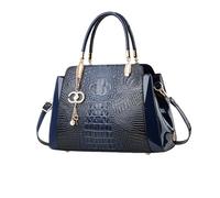NICOLE & DORIS Borse Delle Donne Borsa a Mano Eleganti Borsa Coccodrillo Borsa Tracolla Vernice Borsa a Spalla Impermeabile Borsetta Crossbody Blu Scuro