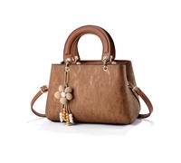 NICOLE & DORIS Borse Delle Donne Piccola Borsa a Tracolla Borse a Mano Moda | Borsetta Ragazza Pelle PU Borsa Spalla Pochette Borsa Bauletto Marrone