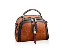 NICOLE & DORIS Borse Donna a Tracolla Piccole Borse a Mano PU Pelle Borsa a Spalla Moda Borsetta Pochette Crossbody Messenger Bag per Viaggio Casual Città Marrone