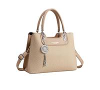 NICOLE & DORIS Borse Donna Borse a Mano Multitasche Borsa Spalla Piccola Borsa Tracolla Pochette Elegante Pelle PU Borsetta per Lavoro Shopping Viaggi Beige