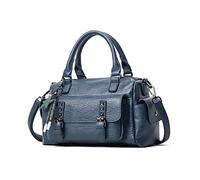 NICOLE & DORIS Borse Donna Borse a Tracolla Vintage Borse a Spalla Tasche Multiple Borse in Pelle Morbida Borse Messenger Crossbody Borsetta con Ciondolo Blu