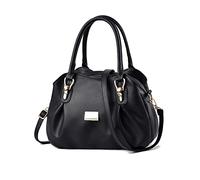 NICOLE & DORIS Borse Donna Elegante Borsette Tracolla Borse a Mano Morbida Pelle PU Borse Tote Media Borsa Spalla Borsa Shopper Borsa a Mano da Giorno Nero