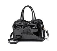 NICOLE & DORIS Borse Donna Tracolla Borse a Mano e a Spalla Borsetta di Design Borsa Ragazza Borse in Pelle Borsa con Manico Superiore Borsa Delle Signore Carina Nero