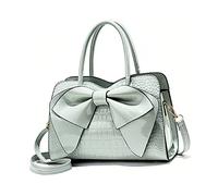 NICOLE & DORIS Borse Donna Tracolla Borse a Mano e a Spalla Borsetta di Design Borsa Ragazza Borse in Pelle Borsa con Manico Superiore Borsa Delle Signore Carina Verde Chiaro