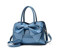 NICOLE & DORIS Borse Donna Tracolla Borse a Mano e a Spalla Borsetta di Design Borsa Ragazza Borse in Pelle Borsa con Manico Superiore Borsa Delle Signore Carina Blu
