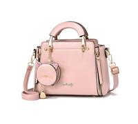 NICOLE & DORIS Borse Donna Tracolla Piccola Borsa Crossbody Borse a Spalla di Pelle PU Versatile Borse Messenger Pochette Donna Con Portafoglio Rosa