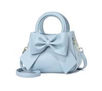 NICOLE & DORIS Borse Piccole Donna Tracolla Borse a Mano e a Spalla Borsa Fiocco Borsa Carino Ragazza Borsetta Crossbody in Pelle Borsa Delle Signore Blu