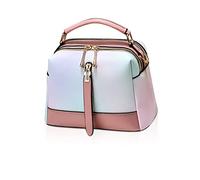 NICOLE & DORIS Borse Piccole Donna Tracolla Borse a Mano e a Spalla PU Pelle Borsetta Ragazza Colorata Crossbody Messenger Bag per Viaggio Casual Città Rosa