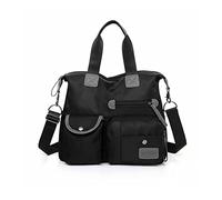 NICOLE & DORIS Borsetta Tracolla Donna Borse a Mano Grande Borsa a Spalla Leggero Multitasche Borsa Tote Shopper Impermeabile per Viaggio Lavoro Quotidiano Nero