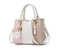NICOLE & DORIS Donna Borsa Nuove Borse a Mano Elegante Borsa Tote Multicolor Borsa a Tracolla Pelle Borse a Spalla Borsetta Shopper Bianco