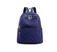 NICOLE & DORIS Donna Elegante Zaino Impermeabile Nylon Zainetto da Viaggio Multitasche Blu Navy