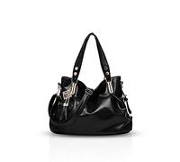 NICOLE&DORIS Donna sacchetto di spalla portatile nuova borsa classica borsa morbida moda casual Messenger Grande Nero