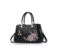 NICOLE&DORIS Donne Borse a mano Retro Borsa a tracolla Le signore Moda Borsa a tracolla Borsa Totalizzatore Ricamo Ape nera