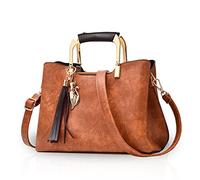 NICOLE&DORIS Donne Borse Borsa a tracolla Borsa Crossbody Borsetta PU Cachi