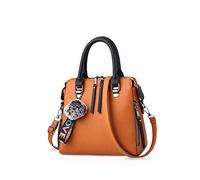 NICOLE&DORIS Donne Moda Borse Borse di tela Classico Le signore Corpo trasversale Borsa a tracolla Messenger Bag Pelle Grande capacità Giallo