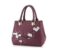 NICOLE&DORIS Moda Casuale Elegante Donna Borse a Mano Borse a Spalla Borse a Tracolla Borse Commuter Tote Impermeabile Durevole Morbido PU Viola