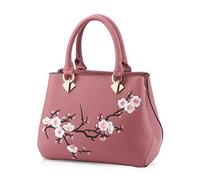 NICOLE&DORIS Moda Casuale Elegante Donna Borse a Mano Borse a Spalla Borse a Tracolla Borse Commuter Tote Impermeabile Durevole Morbido PU Rosa