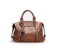 NICOLE & DORIS Moda Cera per olio borsa da donna tracolla borsa diagonale Borsa a tracolla Borse a tracolla Borse da ragazza Borse Boston Marrone