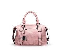 NICOLE & DORIS Moda Cera per olio donna borse a tracolla borsa diagonale Borsa a tracolla Borse a tracolla Borse a mano borsette Boston Rosa
