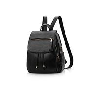 NICOLE&DORIS Moda Donna Mini Zaino in Finta Pelle - Borsa a Tracolla per Donna e Bambina - Nero