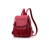 NICOLE&DORIS Moda Donna Mini Zaino in Finta Pelle - Borsa a Tracolla per Donna e Bambina - Vino Rosso