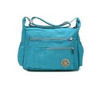 NICOLE&DORIS Moda Donne Messenger Bag Borsa a Tracolla Crossbody Impermeabile Nylon Azzurro