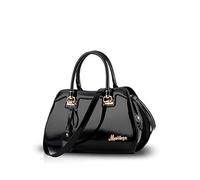 NICOLE&DORIS Mode Donna Piccolo Borse a Mano Borse a Spalla Borse a Tracolla Commuter Messaggero PU Nero