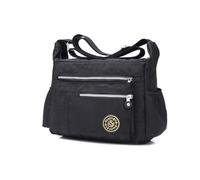 NICOLE & DORIS NICOLE&DORIS Moda Donne Messenger Bag Borsa a Tracolla Crossbody Impermeabile Nylon Nero