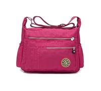 NICOLE & DORIS NICOLE&DORIS Moda Donne Messenger Bag Borsa a Tracolla Crossbody Impermeabile Nylon Rosa