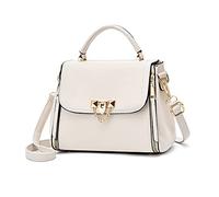 NICOLE & DORIS Nuova Borse a Mano da Donna Piccola Borsa a Tracolla Elegante Borse da Donna Borsa con Manico Superiore Firmate Borse in PU Pelle Borsa Crossbody Bianco