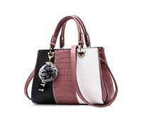 NICOLE & DORIS Nuovo Borsa Donna Borse a Tracolla Elegante Borsetta PU Pelle Spalla Borse a Mano Tote Borse con Pompon
