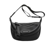 NICOLE & DORIS Piccola Borsa a Spalla Eleganti Borsa a Tracolla Sportiva Leggero PU pelle Pratica Borsa a Mano Donna per Shopping Viaggio Festa Lavoro Nero