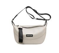 NICOLE & DORIS Piccola Borsa a Spalla Eleganti Borsa a Tracolla Sportiva Leggero PU pelle Pratica Borsa a Mano Donna per Shopping Viaggio Festa Lavoro Bianco sporco