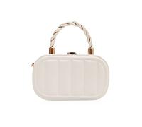NICOLE & DORIS Piccola Borsa a Tracolla con Catena a Spalla Donna, Manico Superiore Carina Sera Pochette Borsetta Impermeabile Crossbody per Cellulare Beige