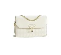 NICOLE & DORIS Piccola Borsa a Tracolla Donna Borse a Mano con Catena Versatile Borse Messenger Ragazza Borsetta Crossbody PU Pelle Beige-Quadri