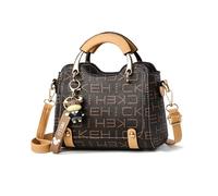 NICOLE & DORIS Piccole Borse Donna a Tracolla Borsa con Manico Borse a Mano e a Spalla Pelle PU Borse Ragazza Carino Borsetta Crossbody Pochette Giallo con Lettere